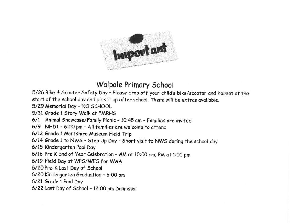WPS End of Year Dates